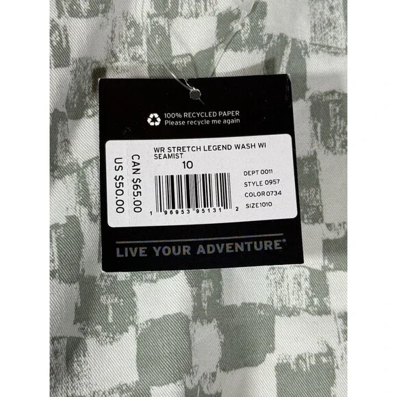 Eddie Bauer Womens Legend Stretch Wash Checkered Shorts Size 10 NWT - Picture 6 of 12